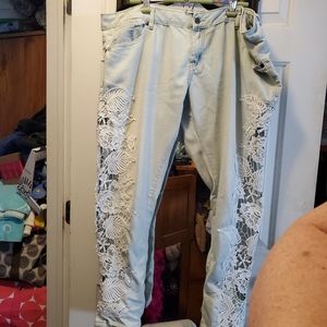 Lace Jeans
